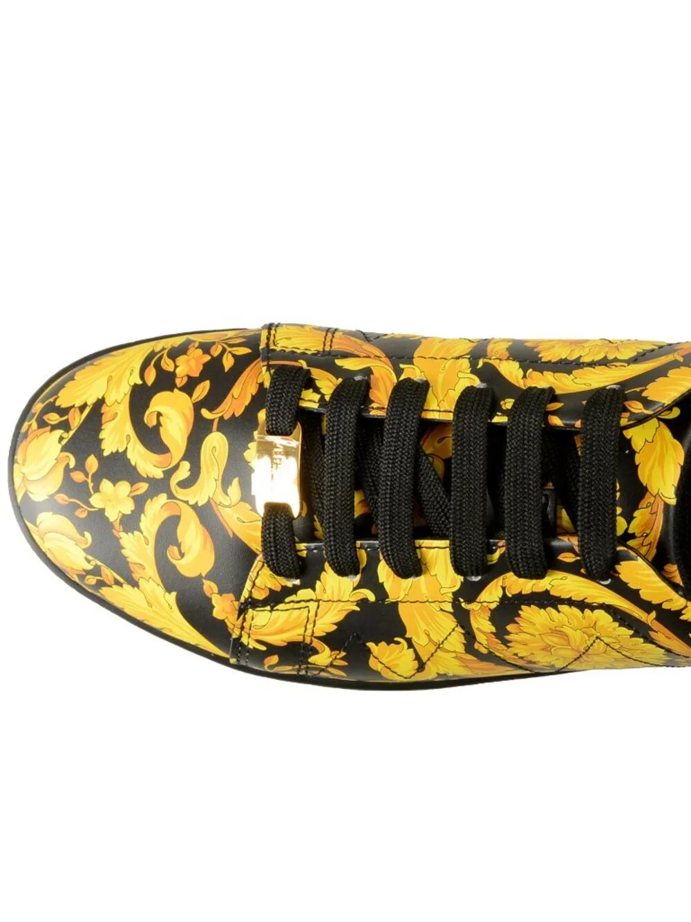 Versace Men's Baroque Signature Print 100% Leather Sneakers Shoes US 6 IT 39 - Picture 7 of 8
